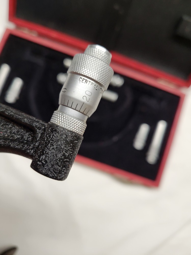 Central Tool Tubular Inside Micrometer 10 Pc Measurement Tool EXC COND