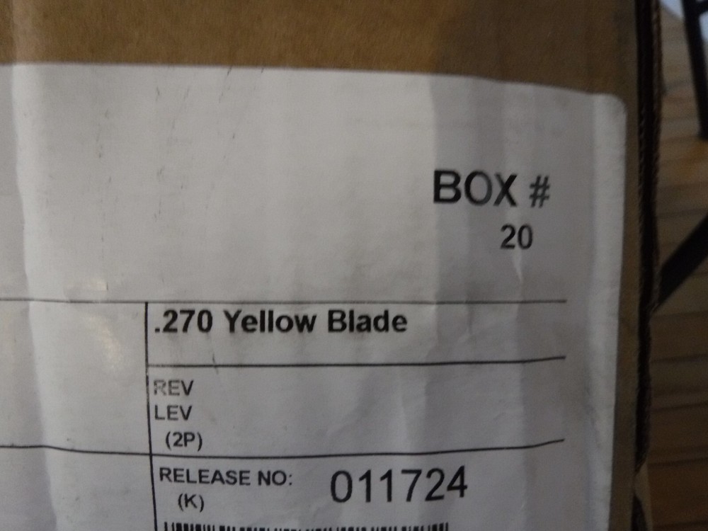 (70 ) Aero-Flex Line Replacement Blades - Yellow (BULK)
