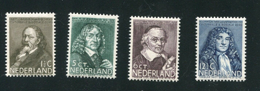 NETHERLANDS SCOTT#B94-97 FAMOUS MEN