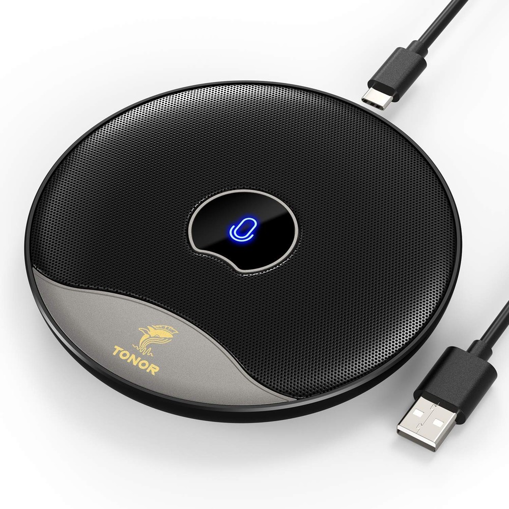 TONOR USB Conference Microphone, 360° Omnidirectional PC Computer  Play (TM20)