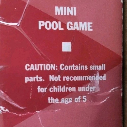 Mini Pool Game Table - Small Billiards Game Collectible