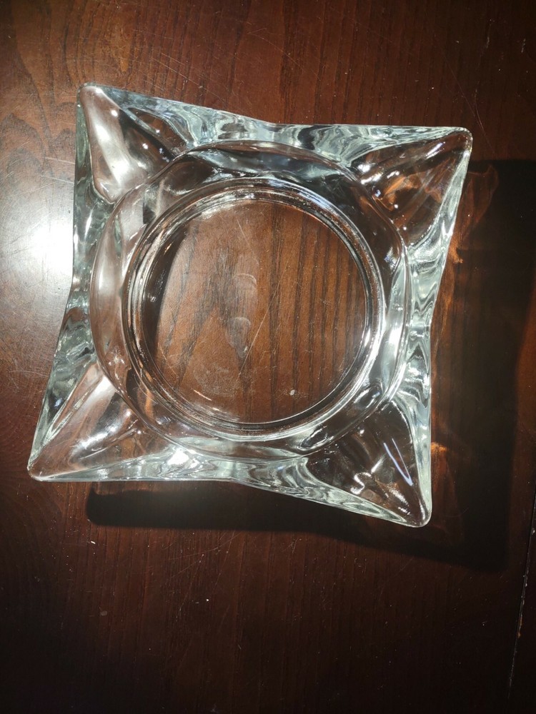 Clear Ashtray 6 Inches