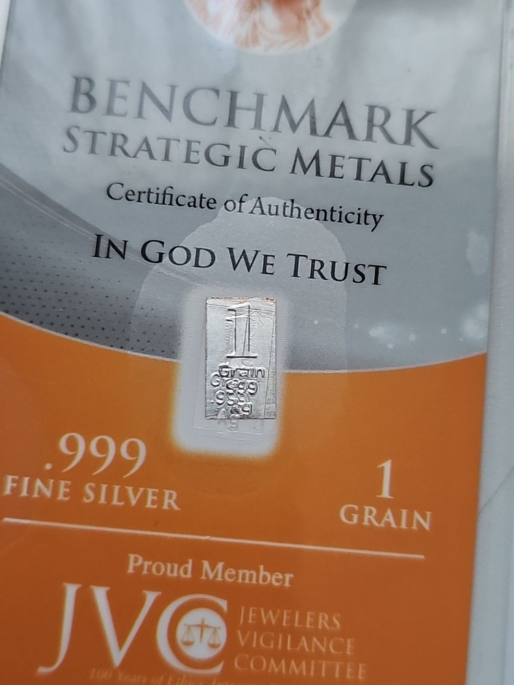 Benchmark Metals 1 Grain .999 Silver Bar