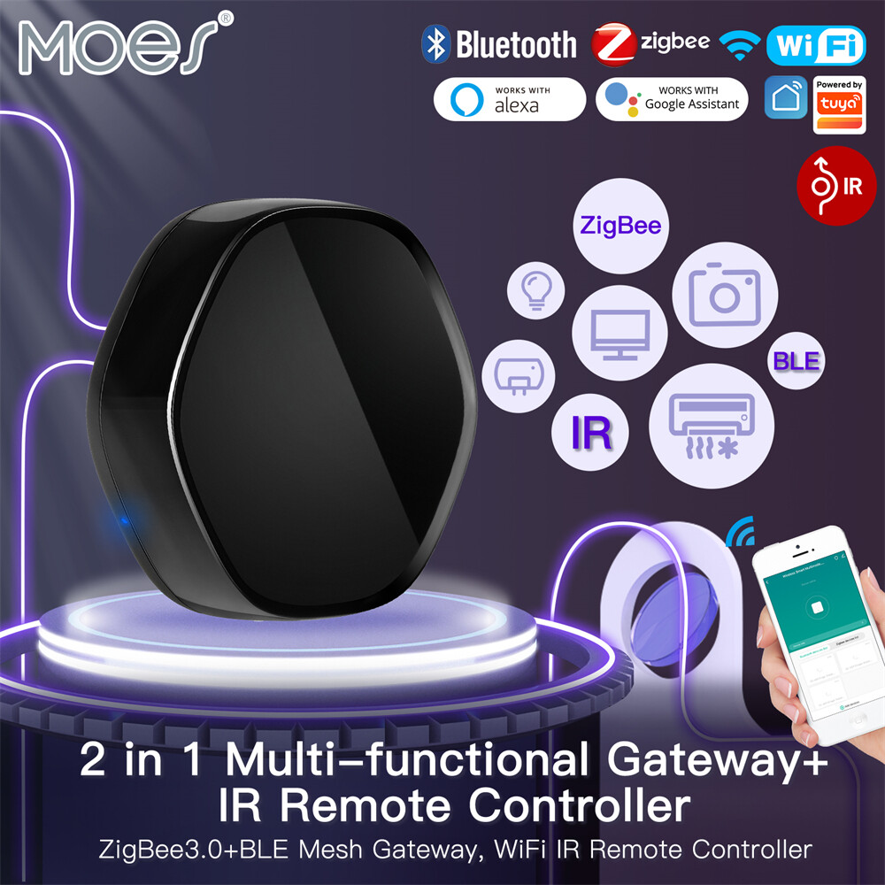MOES WiFi IR Smart Universal Remote Controller With 2in1 Multi-Mode Hub Gateway