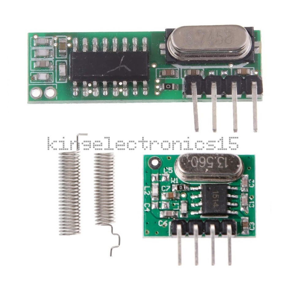 1PCS 433Mhz Superheterodyne RF Receiver and Transmitter Module For arduino