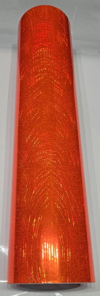 Holographic Fluorescent Orange Light Ray Sign Plotter Cutter Vinyl Roll