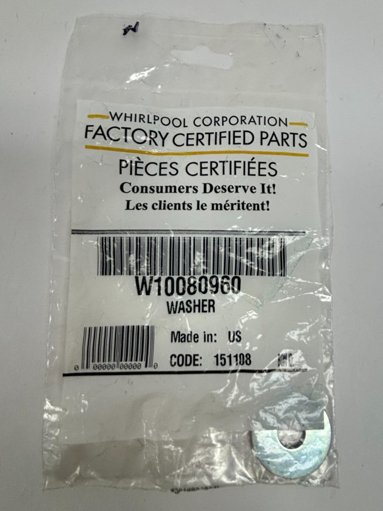 OEM Whirlpool  Dryer Washer W10080960