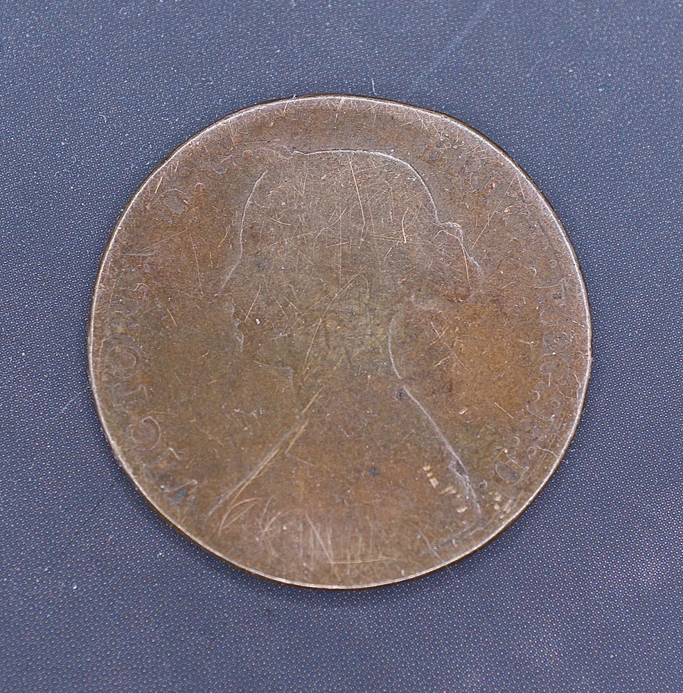 1861 Great Britain coin - 1/2 Half Penny