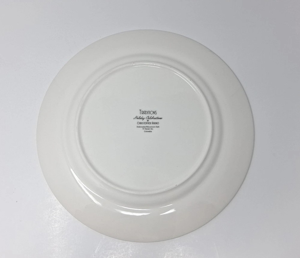 Christopher Radko Traditions Plate Dinner Christmas Replacement Accent 10.75"