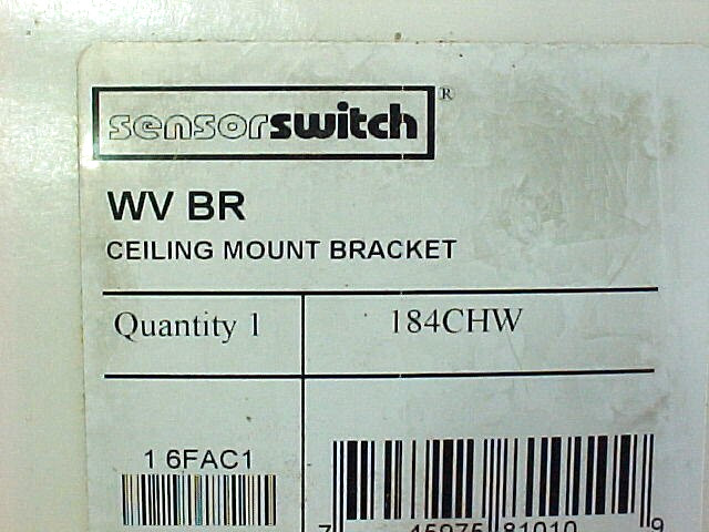 ACUITY CONTROLS SENSOR SWITCH CEILING MOUNT BRACKET WV BR 184CHW GAR