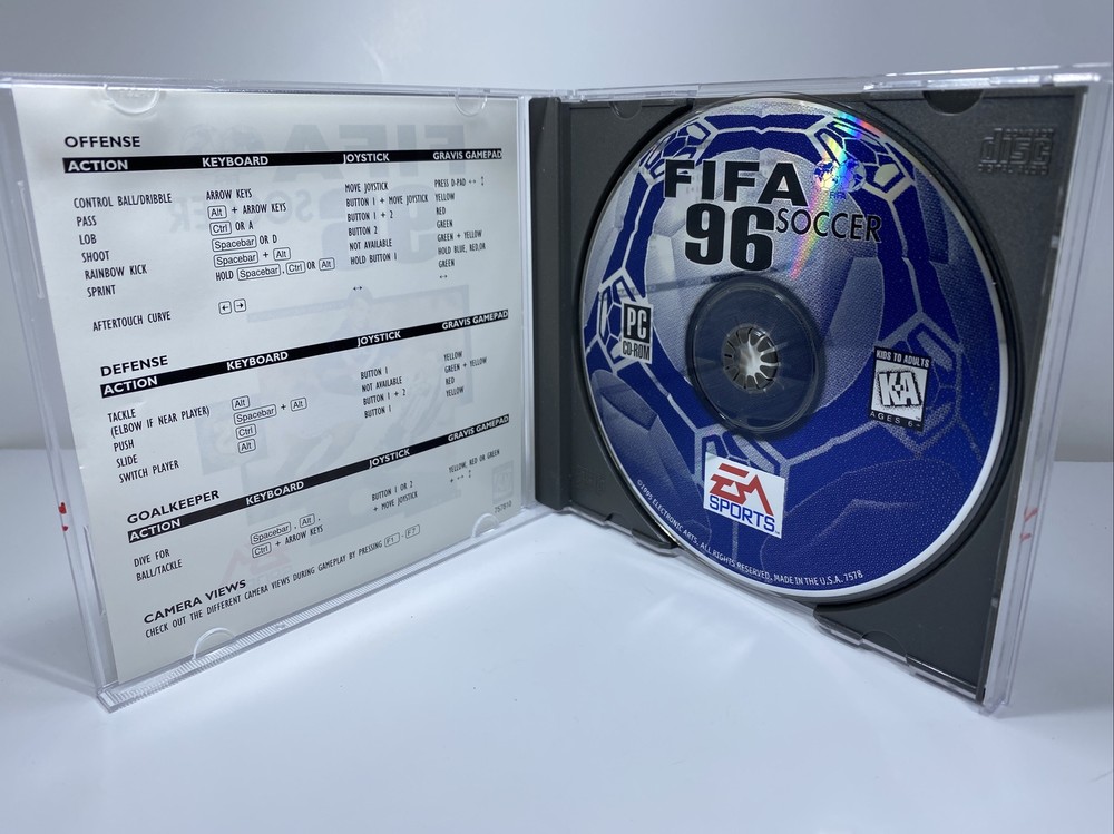 FIFA Soccer 96 (PC CD IBM) Rare