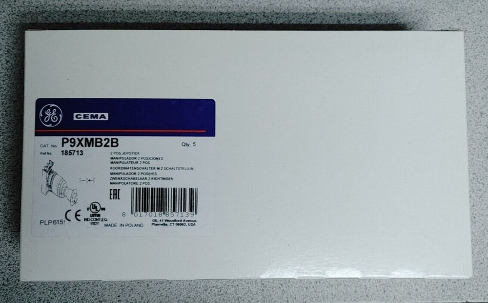 GE P9XMB2B 2 POS JOYSTICK NEW!! QUANTITY!! WOW!!