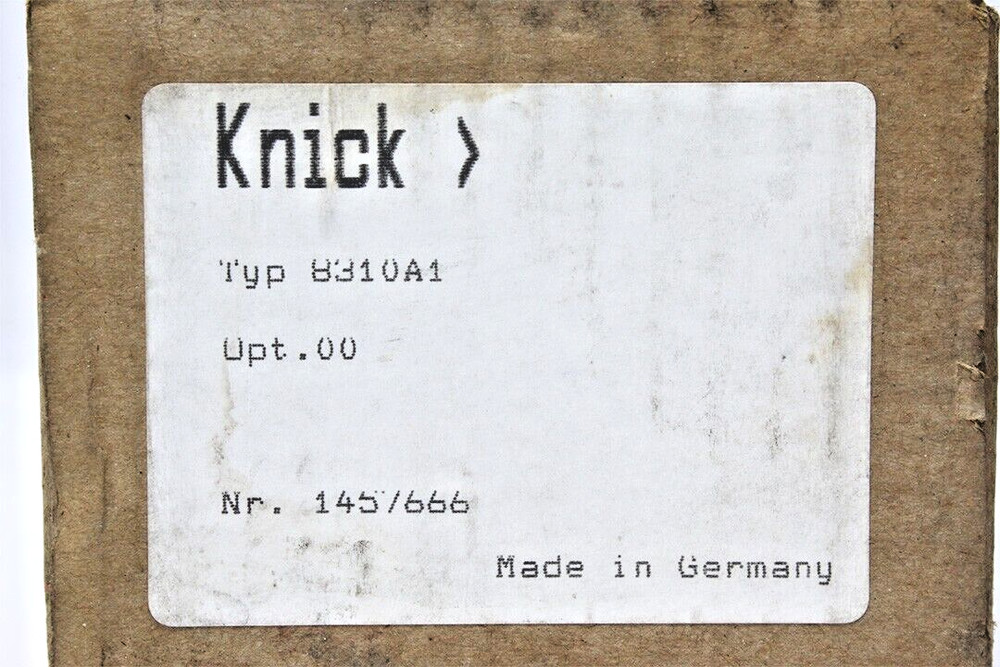 KNICK 8310A1 DC ISOLATION AMPLIFIER