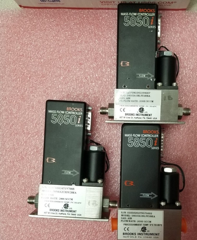 Brooks 5850i Mass Flow Controller CO2 2000 SCCM ⚡️🇺🇸 SHIP+WARRANTY