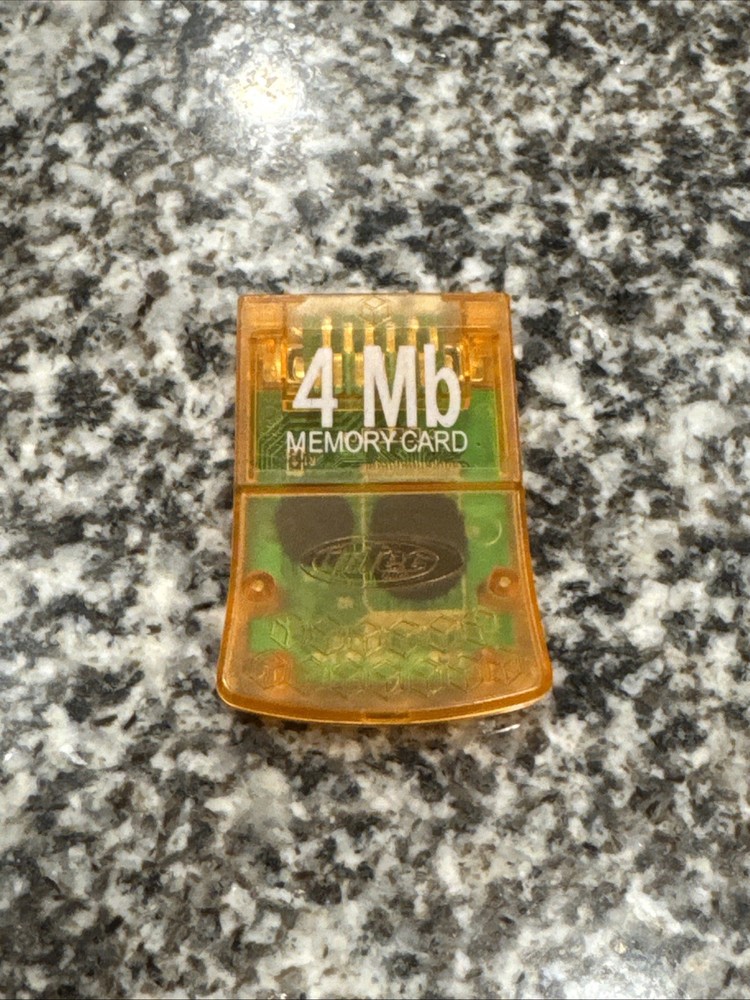 4MB Memory Card Orange For GameCube Expansion Good Working Preowned Condition
