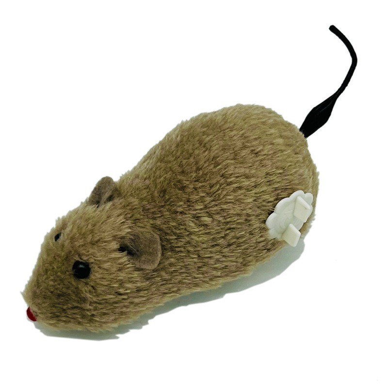 Interactive Cat Toy with Cartoon Mouse Design, Durable Plastic No Battery Needed