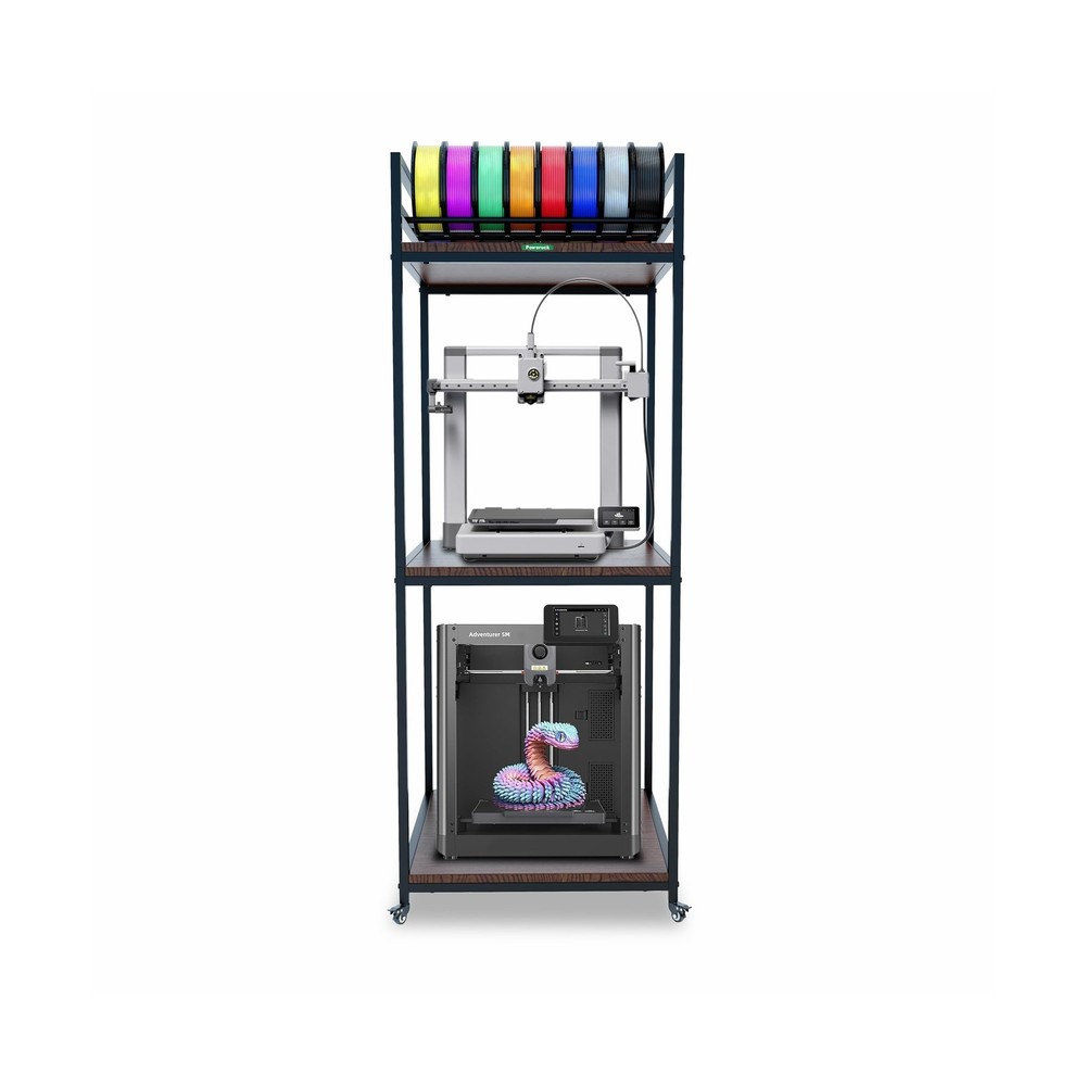 PT2 3D Printer Stand Rack, 3 Tier Heavy Duty 3D Printer Table with Filament O...