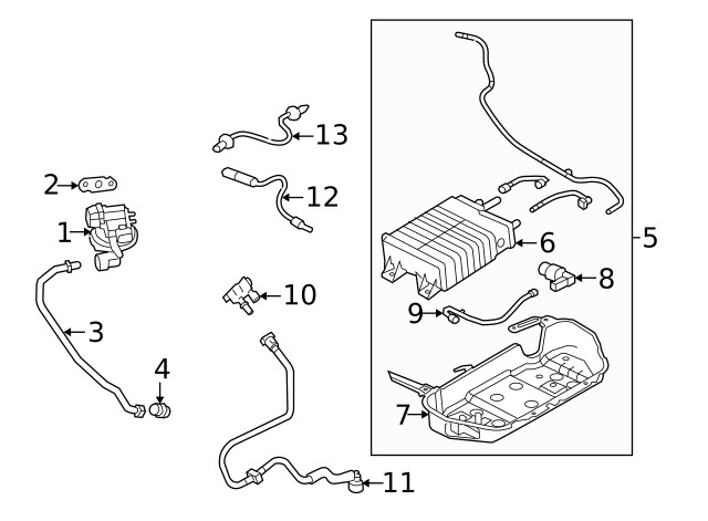 Genuine Ford Oxygen Sensor BR3Z-9F472-A