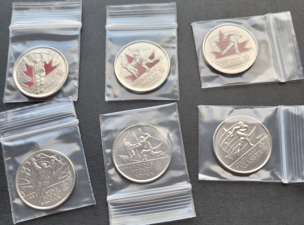 *** CANADA  25 CENTS  2010  VANCOUVER  *** FROM  MINT  ROLLS ***