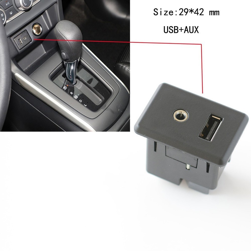 USB AUX Interface Panel Socket for Nissan Versa 2015 2017 Center Console Fit