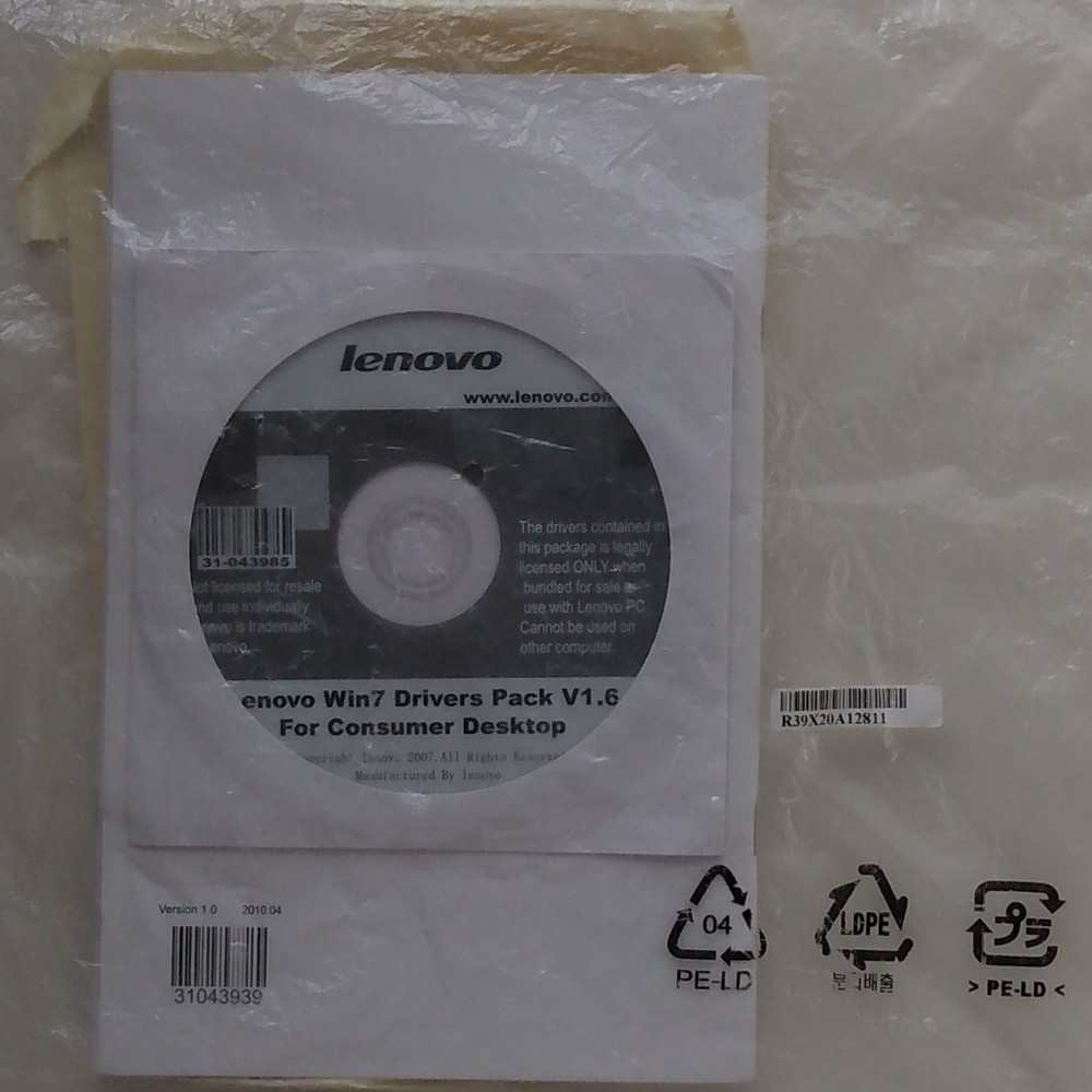 Lenovo H320 personal computer documentation, software