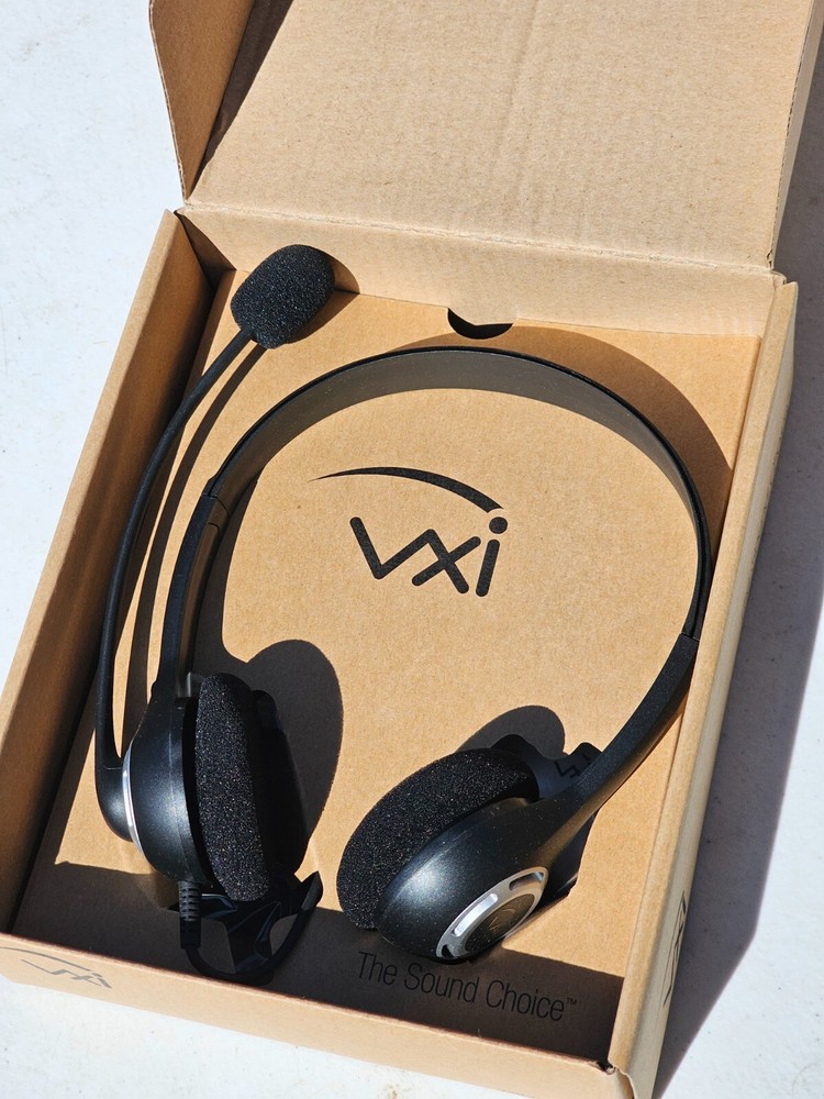Vxi Envoy Office Stereo Headset 203706 Version F New OpenBox