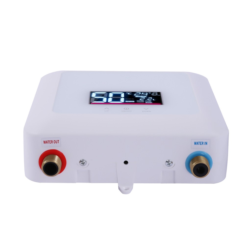 5500W 110V Tankless Hot Water Instant Heater Electric Shower Kitchen Boiler Bath