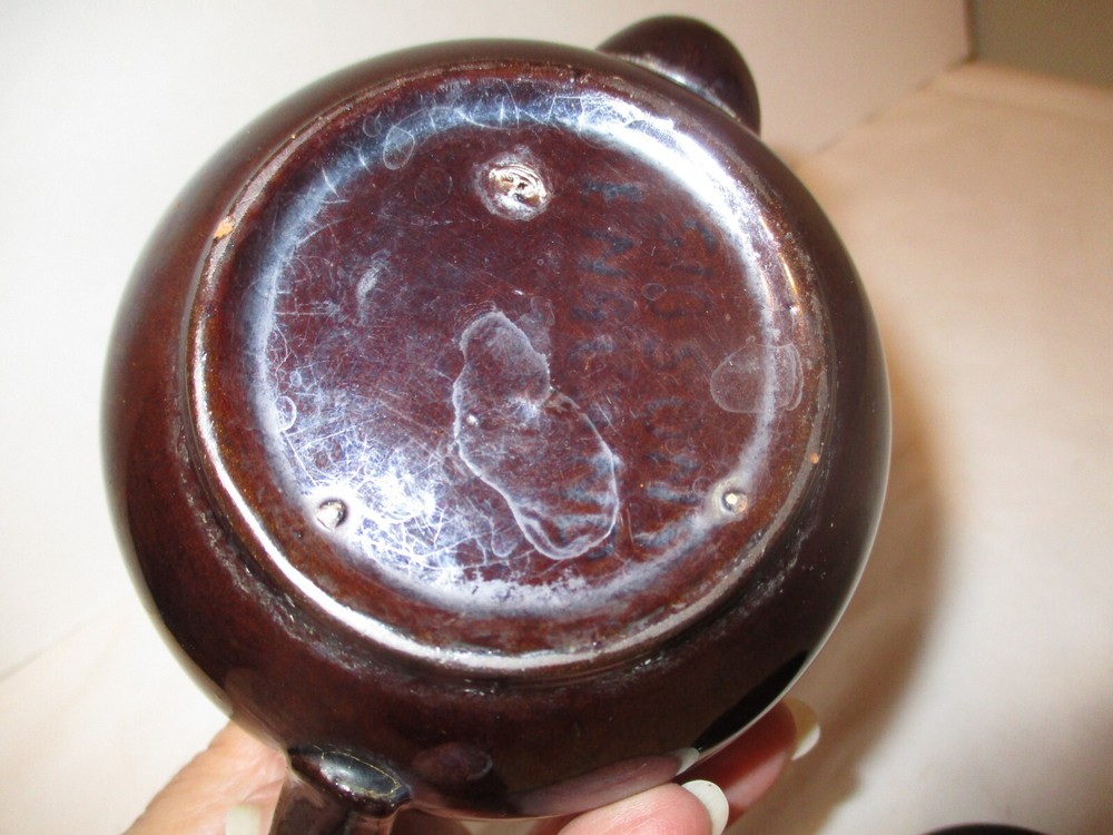 Brown Pottery Tea Pot, 1 cup?