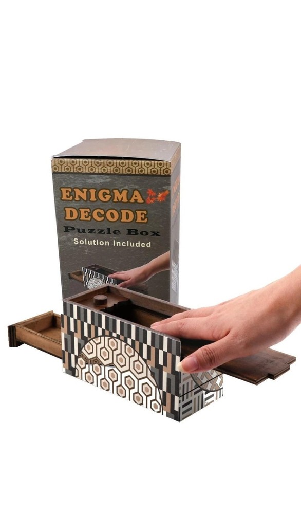 Enigma Decode Puzzle Box Secret Gift-Giving Container