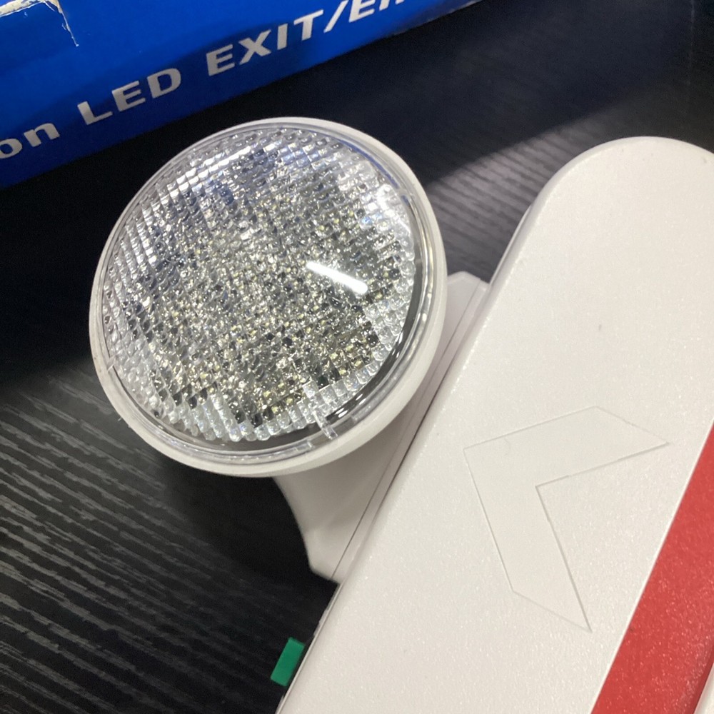 COMPASS CCR COMBINATION LED EXIT/EMERGENCY LIGHT RED