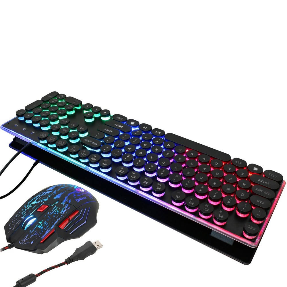X2 Pro Computer Video Gaming PC Keyboard Game Panel Keypad LED + Color DPI Mouse