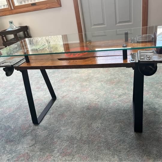 Repurposed Vintage Mac Tools Mechanic’s Creeper Coffee Table