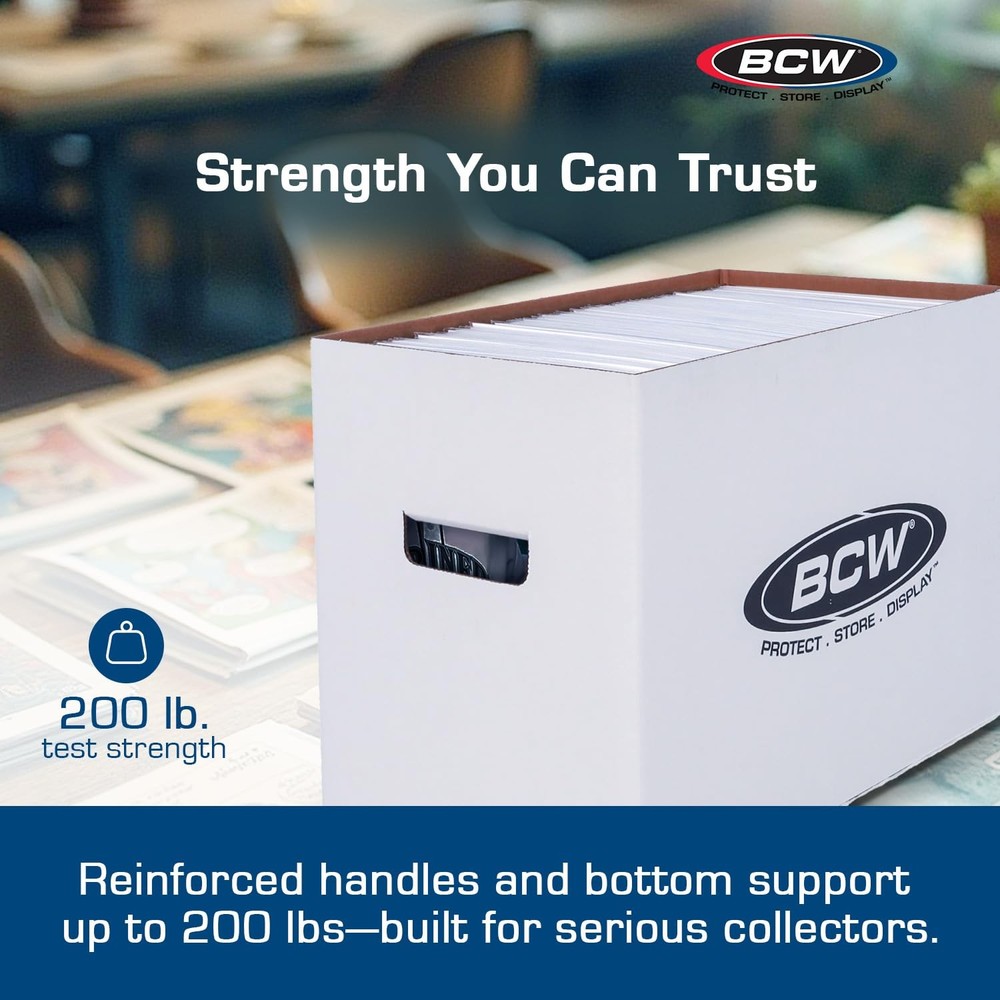 Magazine/Document Storage Box 1-Pack | Durable Cardboard Filing Box