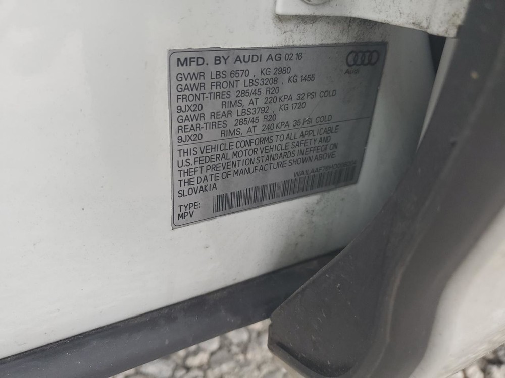 Fuse Box Engine Fits 17-24 AUDI Q7 4861191