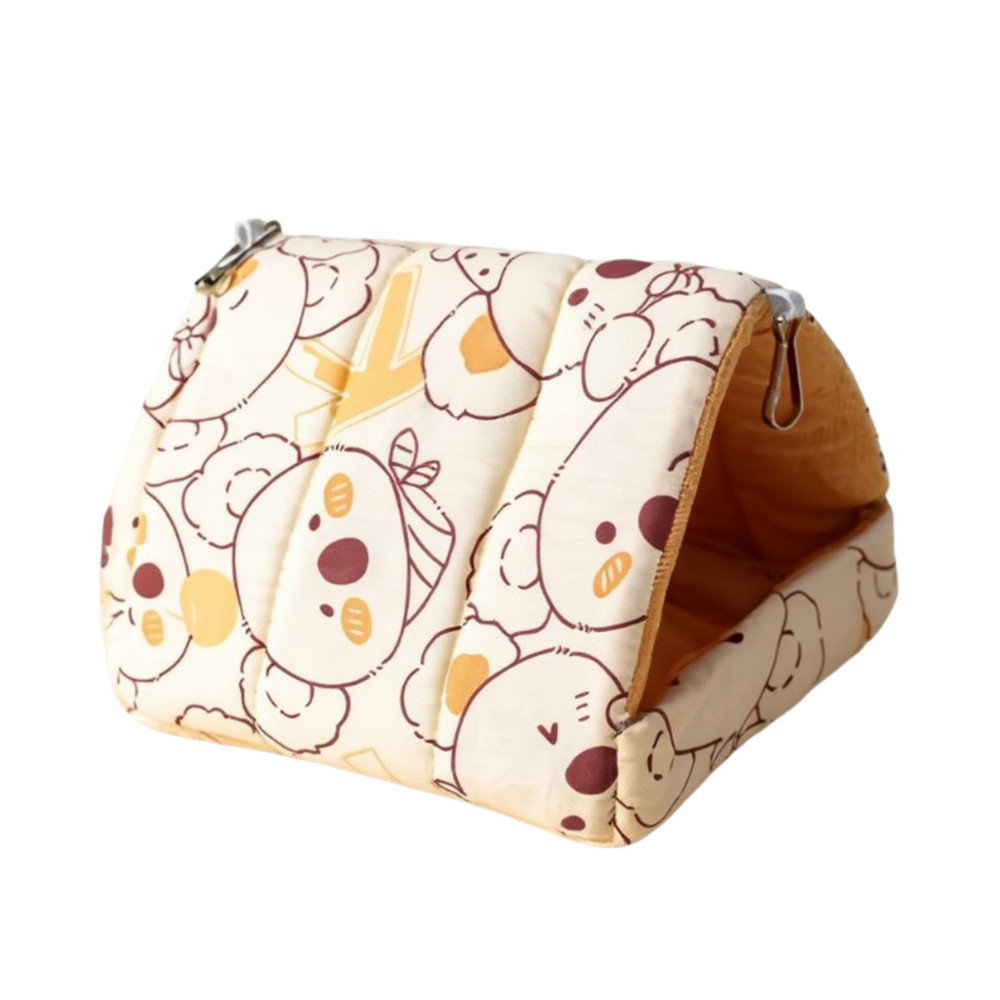Plush swing shelter for parakeets