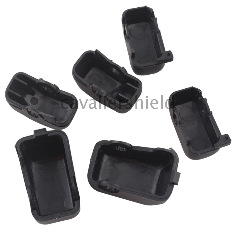 6pcs Black Hand Control Switch Housing Button Cover Caps For Harley Dyna Softail