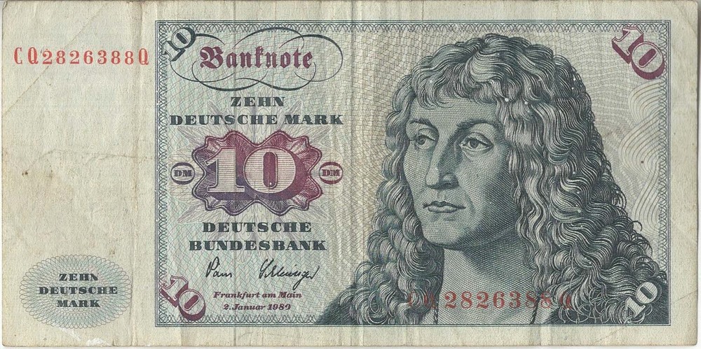 GERMAN BANKNOTE 10 P31d 1980 VF