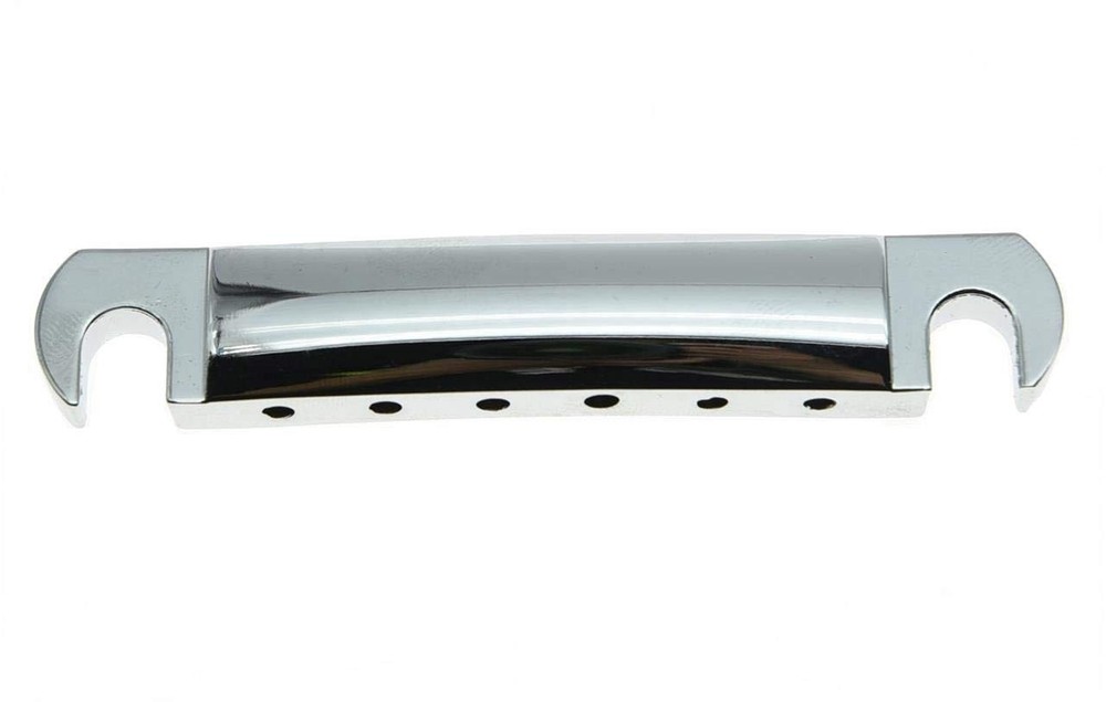 LP Style Guitar Tune-o-Matic Tailpiece Bridge, Chrome (Tailpiece)