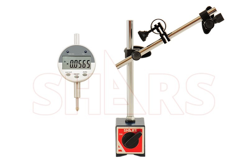 135lbs Magnetic Base Holder with Fine Adjustment + 1" Electronic Indicator P]