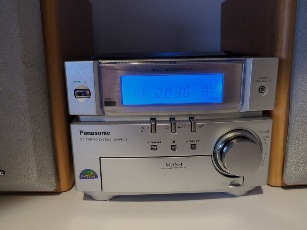 Panasonic SA-PM03 FM/AM /CD Player System Tested and Working, NO Remote