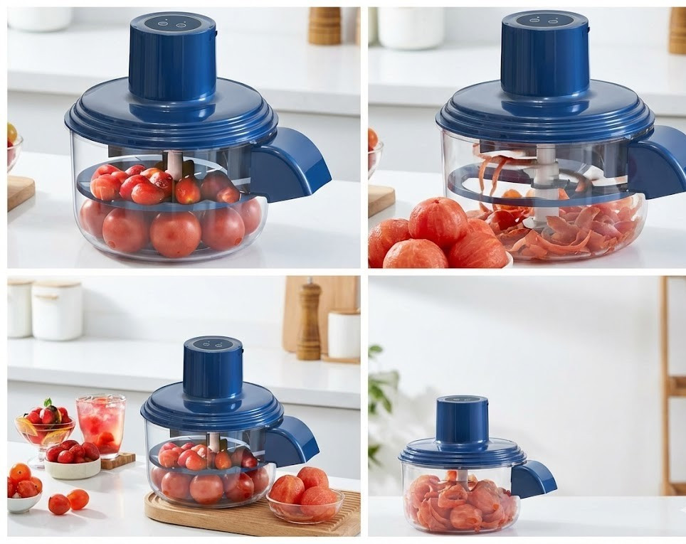 Automatic Electric Fruit & Vegetable Peeler | One-Touch | USB Rechargeable