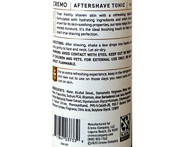 Cremo Post Shave Tonic