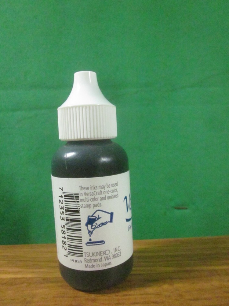 VersaCraft Ink Refill 1oz Real Black