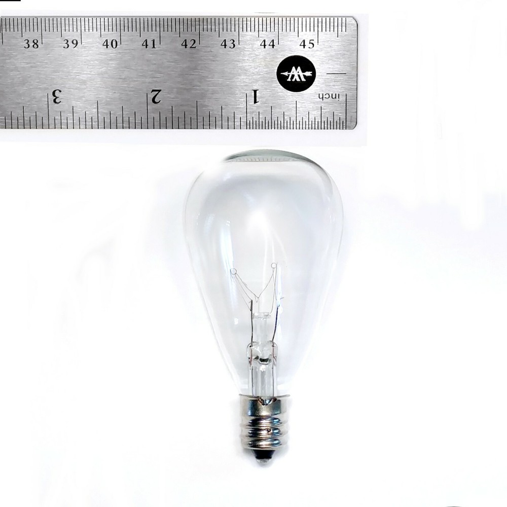 Box of 25 ST11 Clear 5W C7 E12 Base String Light Replacement Bulbs