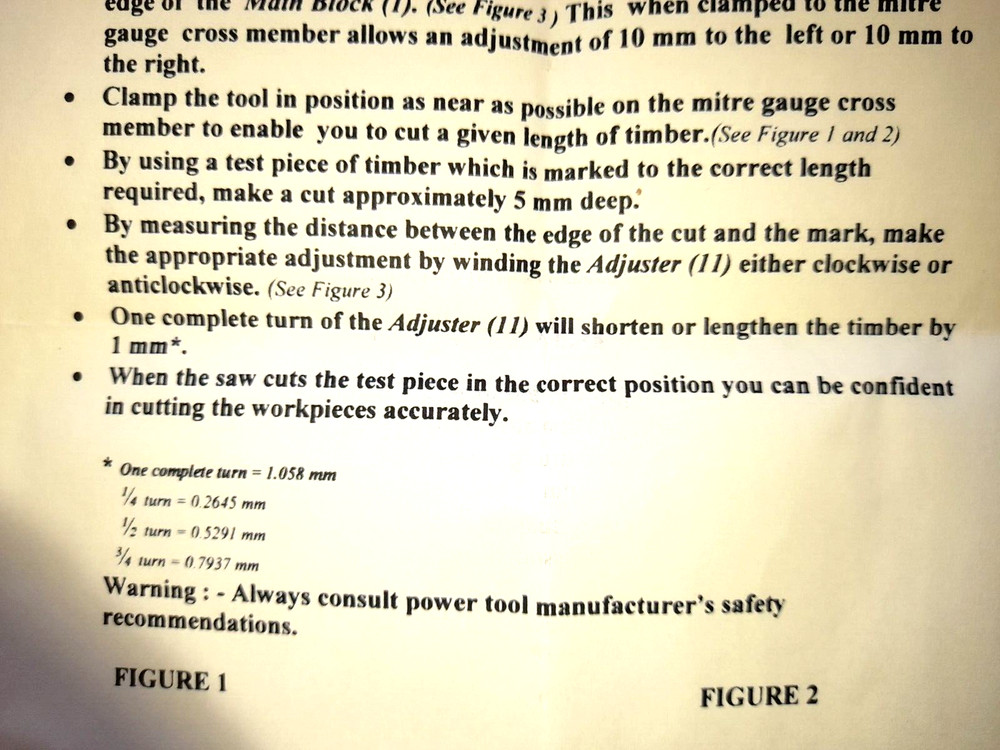 Micro Adjuster - The Micro Adjustable Table Saw Stop