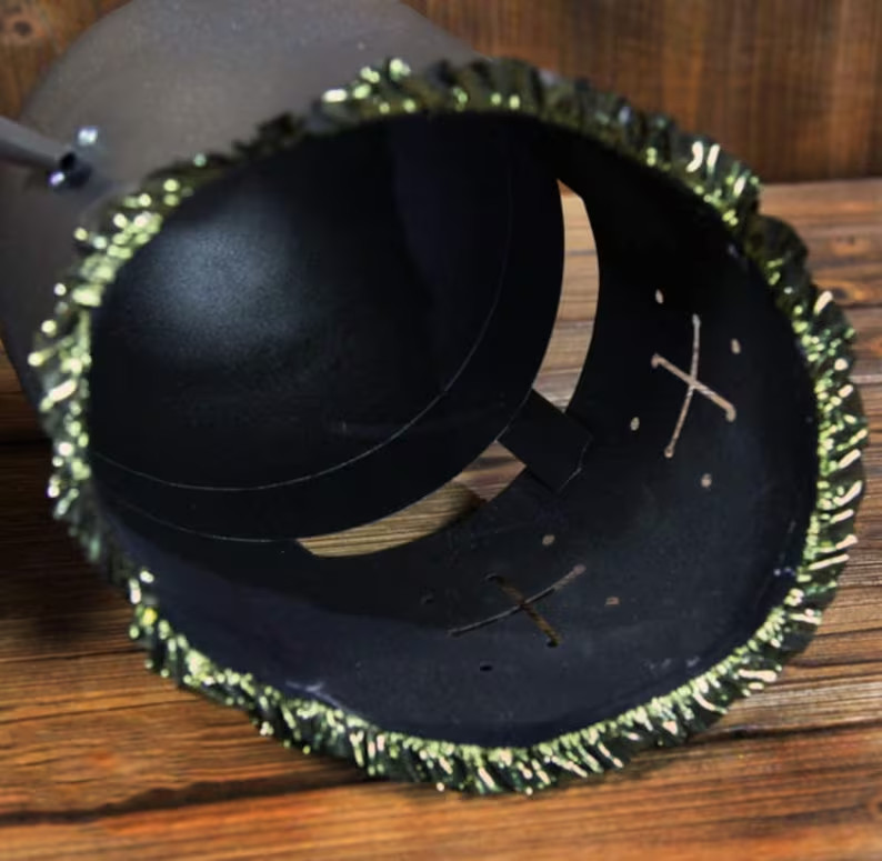 Crusader Helmet Sculpture Statue Decoration Tabletop