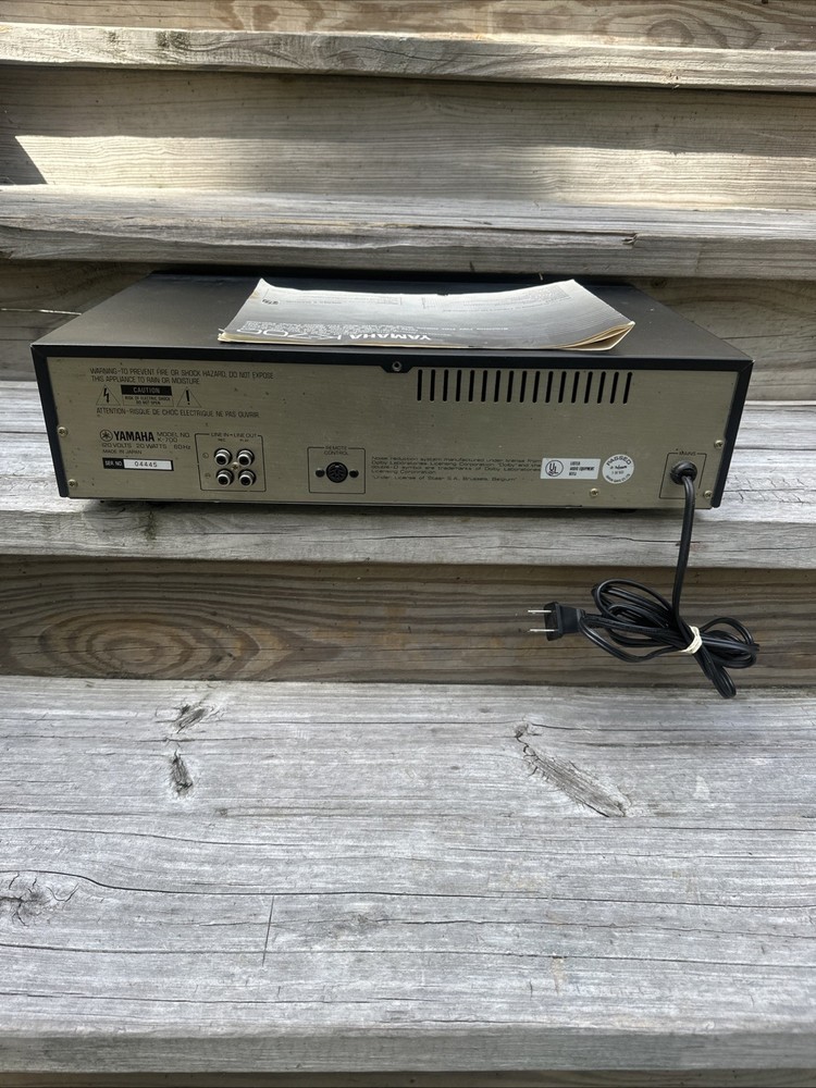 YAMAHA K-700 AUTO-REVERSE STEREO CASSETTE DECK Partly Tested