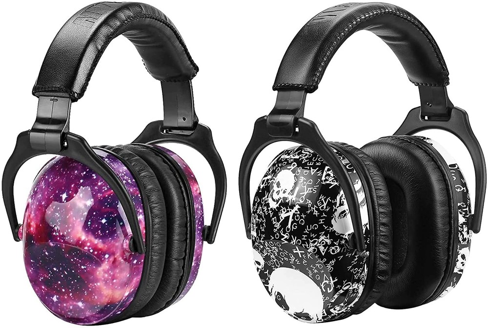 ZOHAN Kids Ear Protection 2 Pack, Hearing Adjustable, 2pack - Nebula+skull