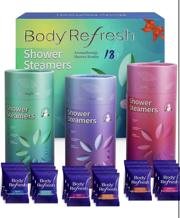 Shower Steamers Aromatherapy, 18 Pack Shower Bombs with Essential Oils