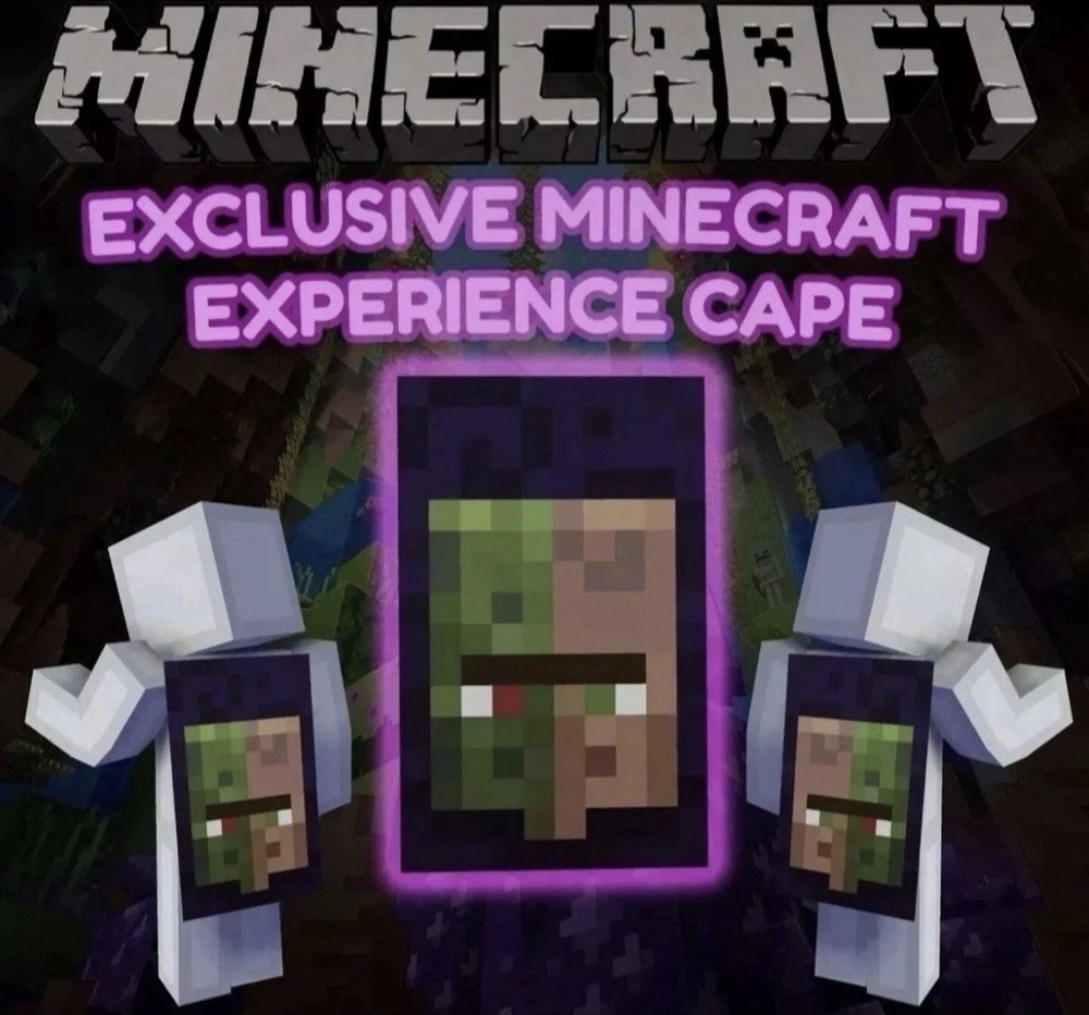 🕹️Minecraft Experience Villager Cape Code SENT INSTANTLY, 2000+ SALE’S!